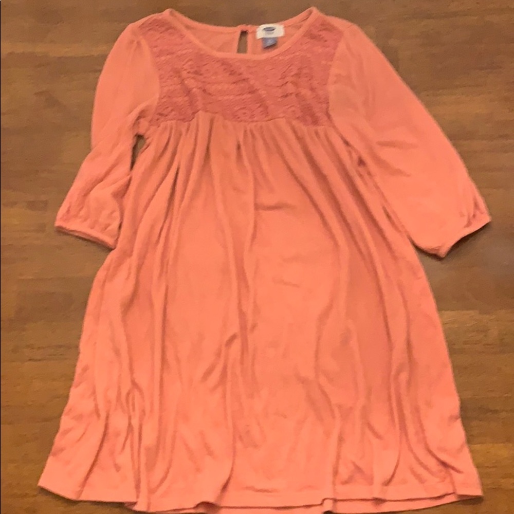 3/$15 girls knee length dress burnt orange